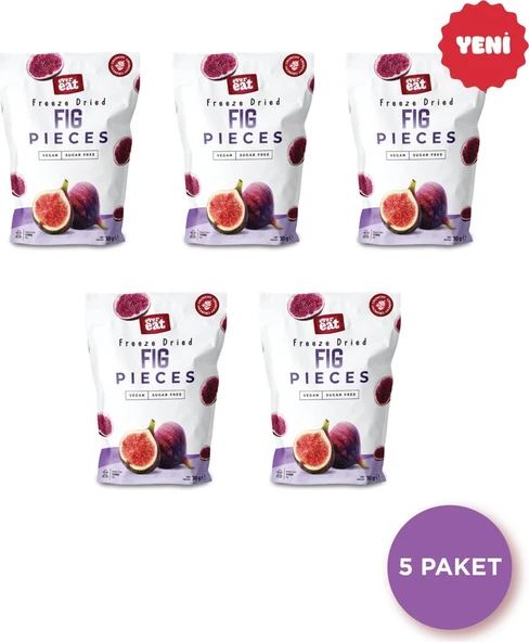 EverEat Incir Kuru Meyve Cipsi 30 G x 5 Adet Dondurularak Kurutulmuş Meyve - Freeze Dried ürün görseli 1