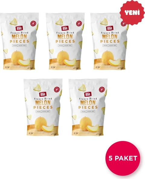 EverEat Kavun Kuru Meyve Cipsi 15 G X 5 Adet Dondurularak Kurutulmuş Meyve ürün görseli 1