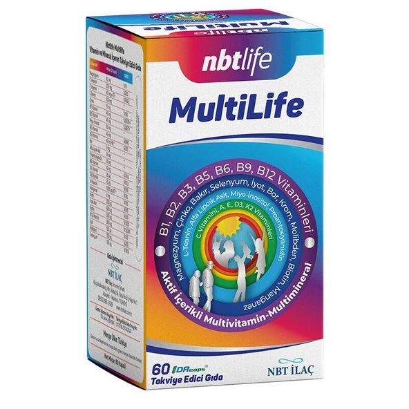 NBT Life MultiLife Takviye Edici Gıda 60 Kapsül ürün görseli 1
