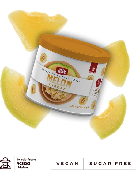 EverEat Teneke Kavun Kuru Meyve Cipsi Premium - Dondurularak Kurutulmuş Freeze Dried Çıtır Kavun ürün görseli 1