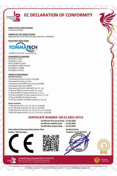Tommatech New 1Kw (1000w) 12V Akıllı İnverter - Resim 4