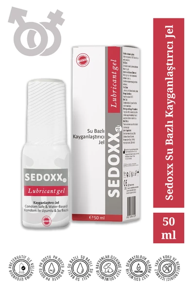 SEDOMED Sedoxx Su Bazlı Kayganlaştıcı Jel 50 ml (LUBRİCANT GEL) ürün görseli 1