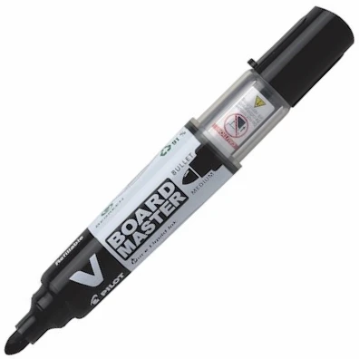 Pilot Beyaz Tahta Kalemi Master V-Board Siyah  WBMA-VBM-M-L-BG ürün görseli 1
