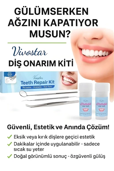 Diş Onarım Kiti. Takma Diş, Protez Diş, Diş Dolgusu, Geçici Diş, Diş Onarımı ürün görseli 1