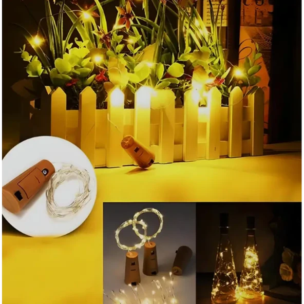 Mantar Tıpa Peri Led  Şişe İçi Dekoratif Aydınlatma ürün görseli 1