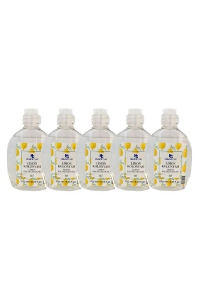 HUNCA CARE HUNCA CARE Limon Kolonyası 80 Derece 250 ml 5 Adet ürün görseli 1