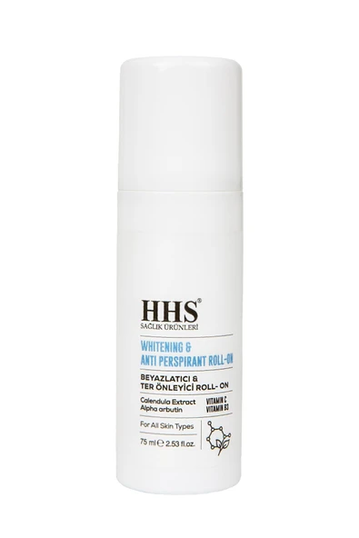 HHS BİTKİSEL BEYAZLATICI VE TER ÖNLEYİCİ ROLL-ON WHITENING&ANTI PERSPIRANT ROLL-ON 75 ML ervabazaar ürün görseli 1