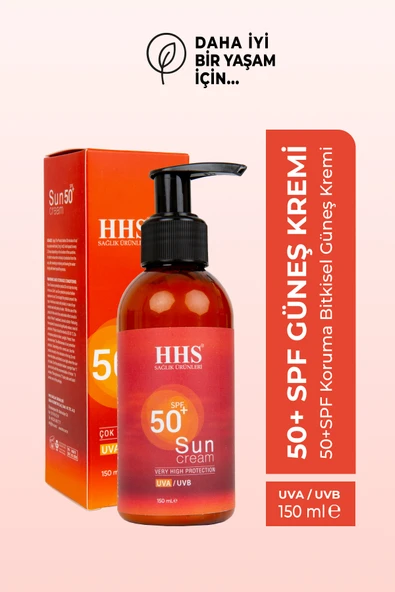 HHS SAĞLIK ÜRÜNLERİ HHS 50+ GÜNEŞ KREMİ ürün görseli 1