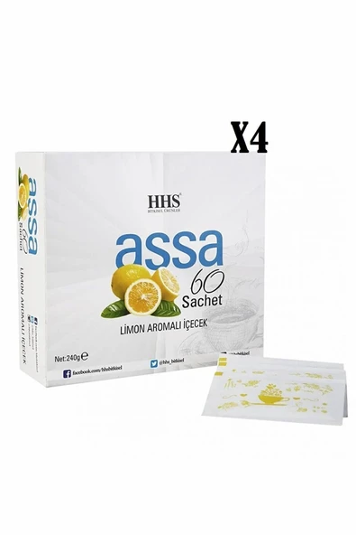 HHS SAĞLIK ÜRÜNLERİ Hhs Assa 60 Sachet Karışık Bitkisel Çay X4 ADET ürün görseli 1