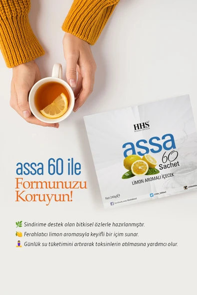 HHS Assa 60 Sachet Karışık Bitkisel Diyet Çay - Resim 2