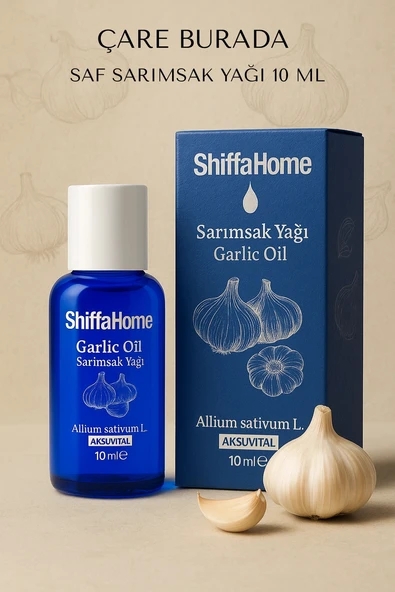 Saf Sarımsak Yağı 10 Ml (Haricen & Dahilen Kullanıma Uygun) ürün görseli 1
