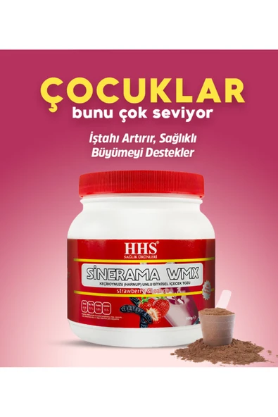 HHS SAĞLIK ÜRÜNLERİ Sinerama WMX – Keçiboynuzu/Çilek 500g ürün görseli 1