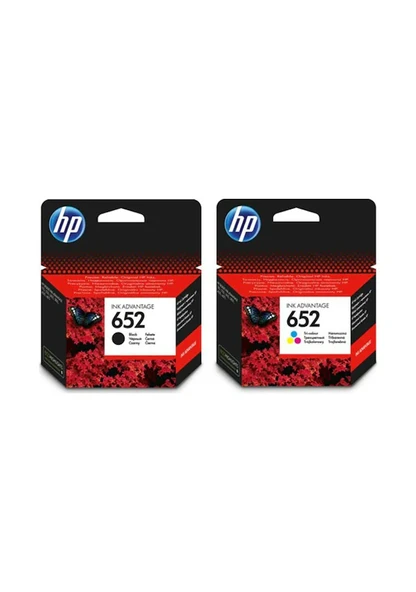 Hp 652 Siyah/Renkli Kartuş Deskjet 1115/2135/3635/3835/4535/4675 ürün görseli 1