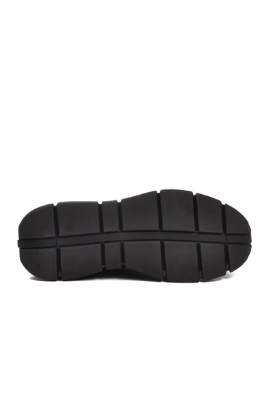 Siyah Bağcıklı Erkek Sneaker - Resim 5