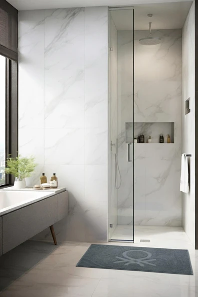 Be-0182-Dgy  %100 Pamuk Koyu Gri 50X80 Cm Banyo Paspas Havlu ürün görseli 1