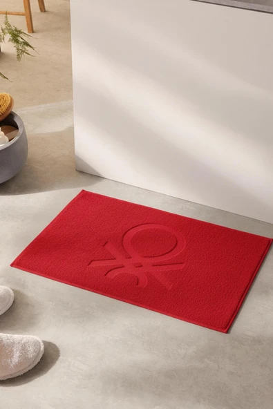 Be-0785-Rd  %100 Pamuk Kırmızı 50X80 Cm Banyo Paspas Havlu ürün görseli 1