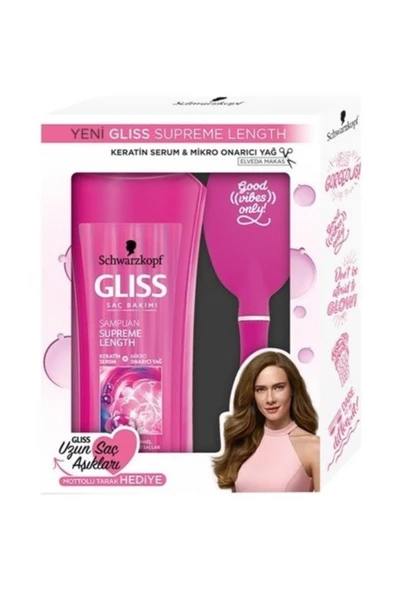 GLİSS GLİSS Supreme Length Şampuan 550 Ml + Tarak ürün görseli 1