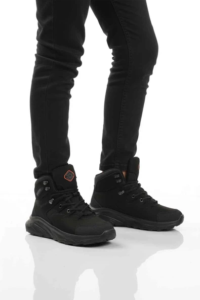 Siyah Nubuk Su Geçirmez Unisex Outdoor Bot ürün görseli 1