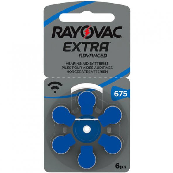 Rayovac 675 Numara İşitme Cihazı Pili 6lı ürün görseli 1