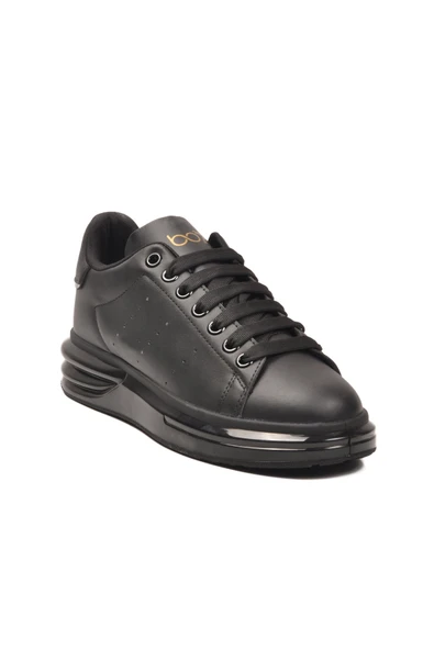 Siyah Bağcıklı Erkek Sneaker - Resim 3