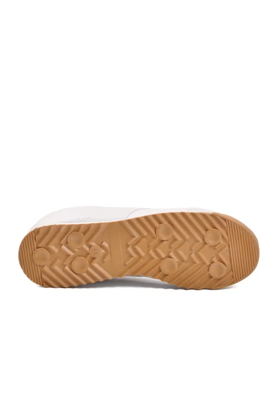 Beyaz Bağcıklı Erkek Sneaker - Resim 5