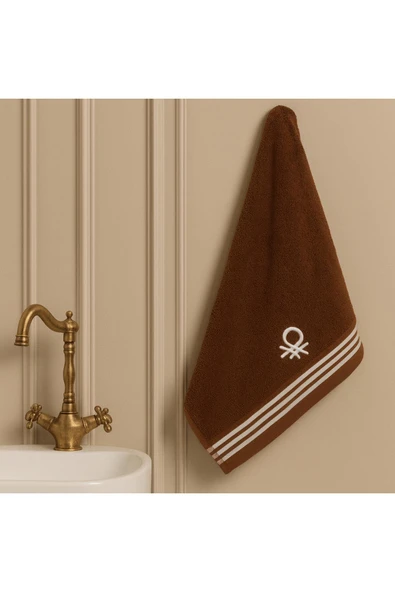 Be-0839-Dbr  %100 Pamuk Koyu Kahverengi 50X90 Cm El Havlusu ürün görseli 1