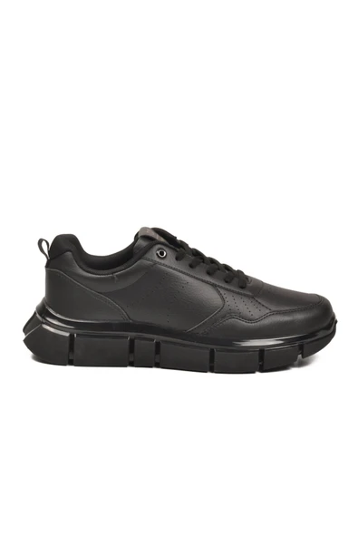 Siyah Bağcıklı Erkek Sneaker - Resim 2