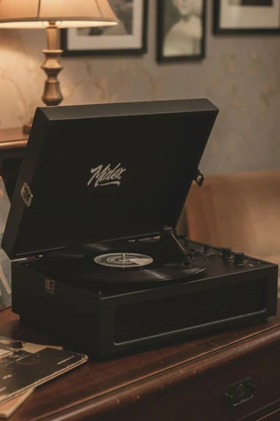 Midex MTX-420BK Nostaljik Bluetooth PRO Pikap Plakçalar Şarjlı 3 Devirli ürün görseli 1