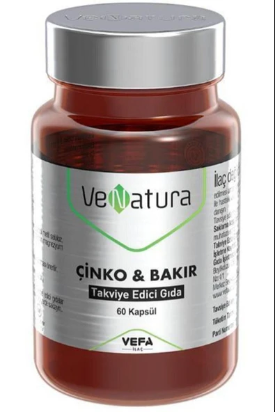 Venatura Çinko & Bakır 60 Kapsül ürün görseli 1