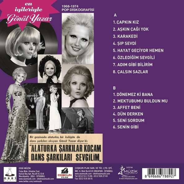 Gönül Yazar En İyileriyle - Plak - Resim 2