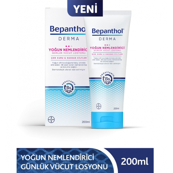 Bepanthol Derma Yoğun Nemlendirici Günlük Vücut Losyonu 200 ml ürün görseli 1
