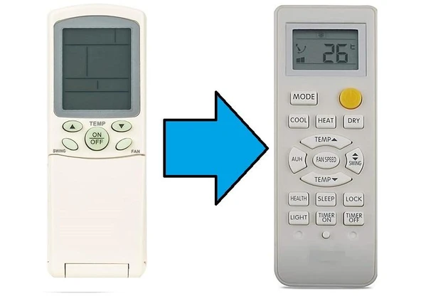 Haier Sigma York YR-H72 YR-H03 YR-H07 YR-H08 YR-H10 Klima Kumandası ürün görseli 1