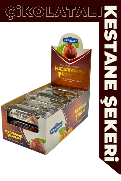 Kibarzade Çikolatalı Kestane Şekeri 65 gr x 18 Adet ürün görseli 1