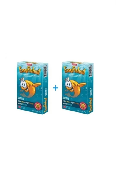 EasyFishoil Çocuk Portakal Aromalı 30 Çiğneme Tablet 2 Adet ürün görseli 1