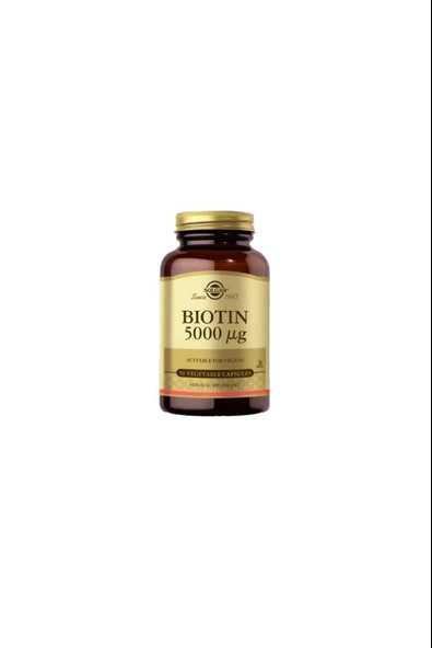 Solgar Biotin 5000 Mcg 50 Kapsül ürün görseli 1