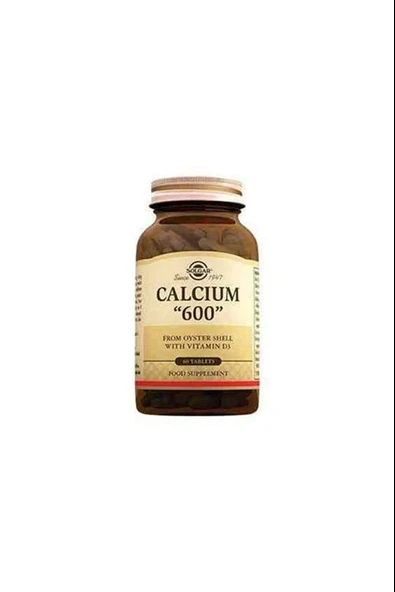 Solgar Calcium Oyster Shell 600 Mg 60 Tablet ürün görseli 1