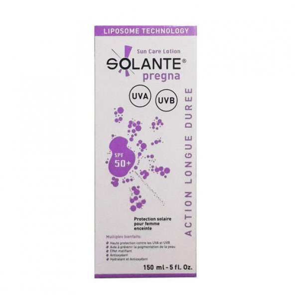 Solante Pregna Hamilelere Özel Güneş Losyonu SPF50 150 ml ürün görseli 1