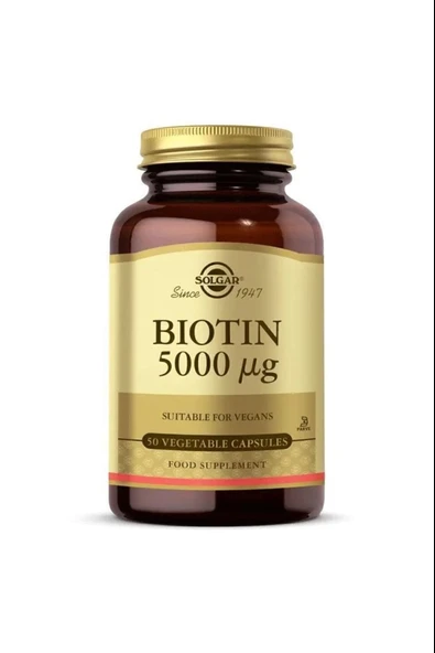 Solgar Biotin 5000 Mcg 50 Kapsül ürün görseli 1