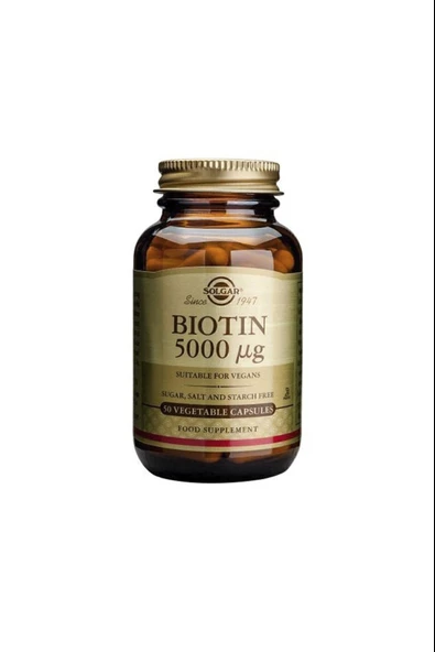 Solgar Biotin 5000 Mcg 50 Kapsül - Resim 2