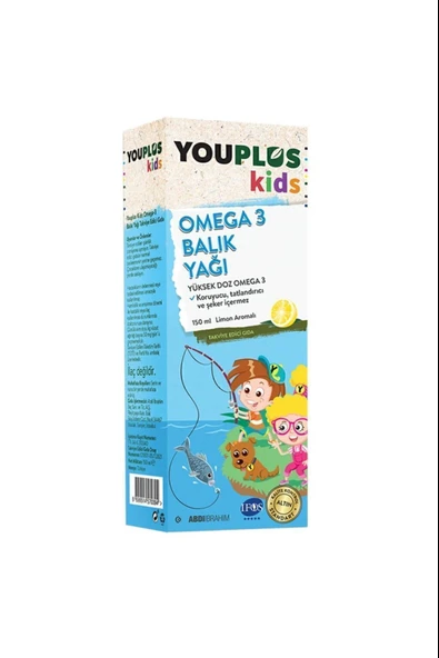 Youplus Kids Omega 3 150 ml Şurup ürün görseli 1