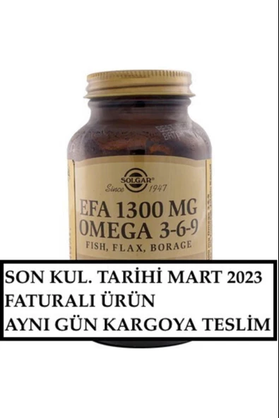 Solgar Omega 3-6-9 Efa 1300mg 60 Softjel - Resim 4