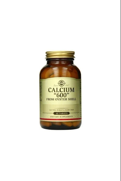 Solgar Calcium Oyster Shell 600 Mg 60 Tablet ürün görseli 1