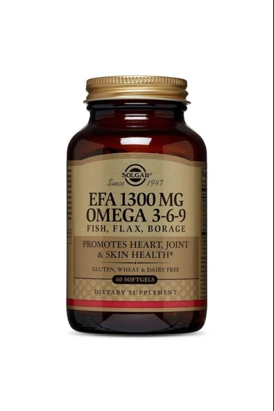 Solgar Omega 3-6-9 Efa 1300mg 60 Softjel - Resim 3