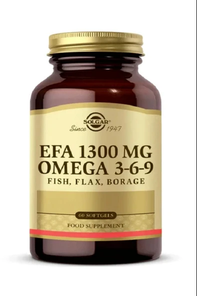 Solgar Omega 3-6-9 Efa 1300mg 60 Softjel - Resim 6