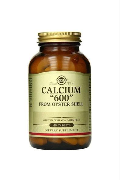 Solgar Calcium Oyster Shell 600 Mg 60 Tablet ürün görseli 1