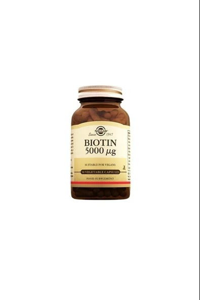 Solgar Biotin 5000 Mcg 50 Kapsül ürün görseli 1