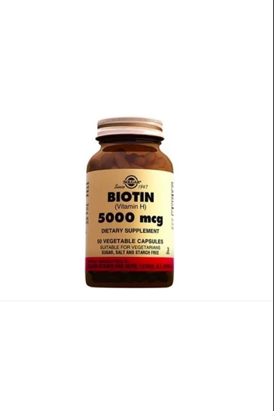 Solgar Biotin 5000 Mcg 50 Kapsül - Resim 2