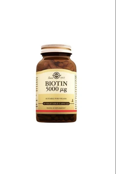 Solgar Biotin 5000 Mcg 50 Kapsül - Resim 2