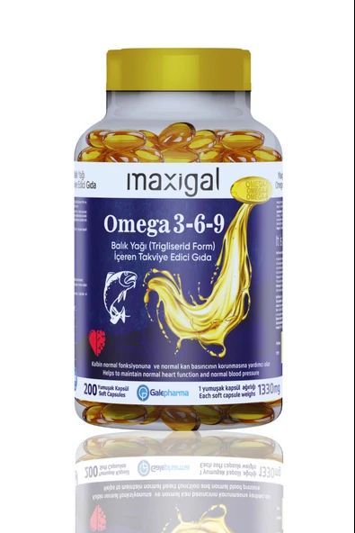 Maxigal Omega-3-6-9 200 Kapsül - Resim 3