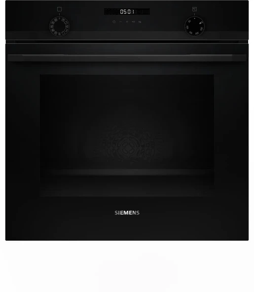 SİEMENS HU717ABA0T iQ300 Buhar Destekli Ankastre Fırın 60 x 60 cm Siyah ürün görseli 1